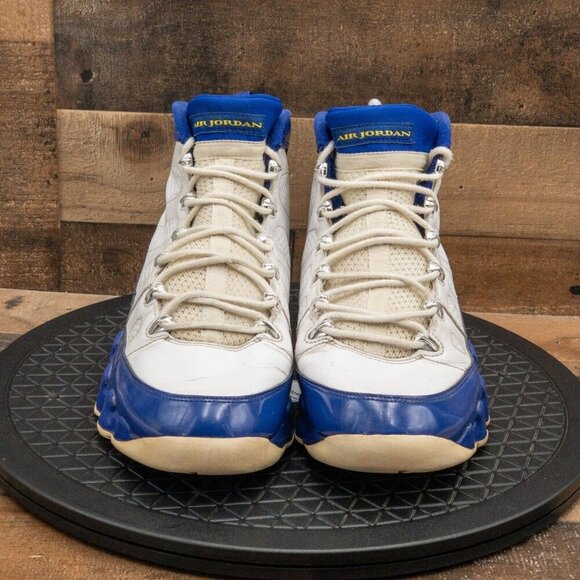 NIKE AIR JORDAN RETRO 9 KOBE LAKERS MENS ATHLETIC SHOES BASKETBALL HIGH SIZE 13 - Picture 2 of 9